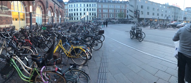 photo of bicycles in Copenhagen, Denmark