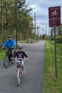 photo of bicyclists on Central Loop (Pomeroy Trail)
