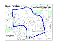 “Bike the Trails” route map