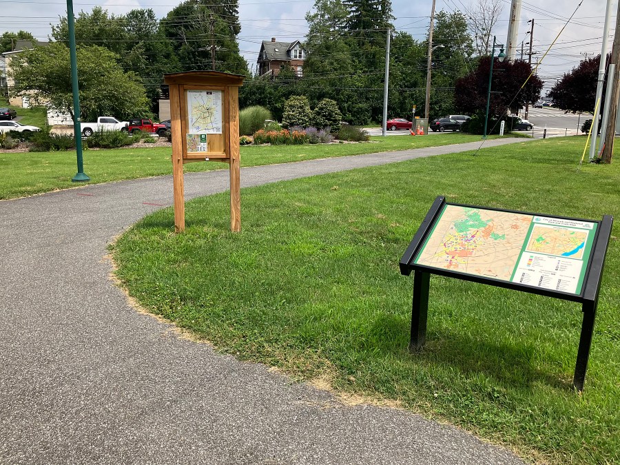 photo of kiosk position in Olan Thomas Park