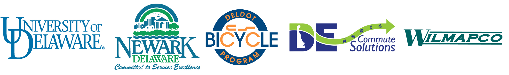 event partner logos: UD, City of Newark, DelDOT, Delaware Commute Solutions, WILMAPCO